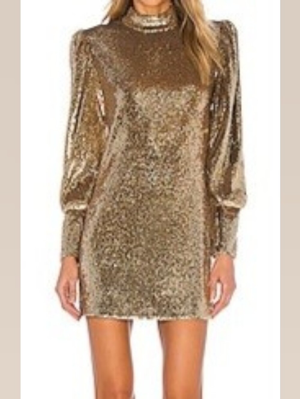 A.L.C. Gold Sequin Christy dress
